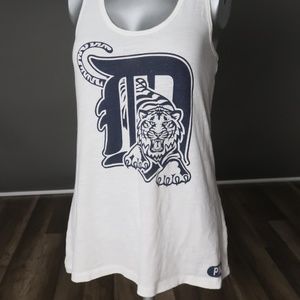 Victoria's Secret Pink Detroit Lace Tank S White